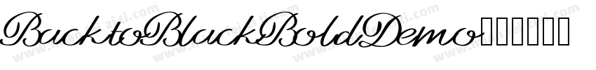 BacktoBlackBoldDemo字体转换