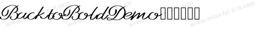 BacktoBoldDemo字体转换