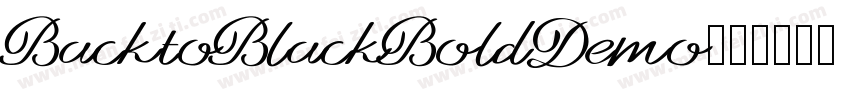 BacktoBlackBoldDemo字体转换