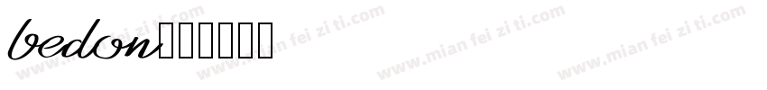 bedon字体转换
