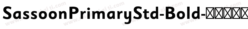 SassoonPrimaryStd-Bold字体转换