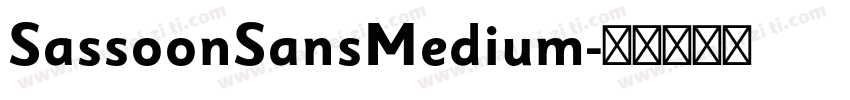 SassoonSansMedium字体转换