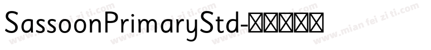 SassoonPrimaryStd字体转换