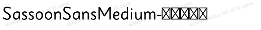 SassoonSansMedium字体转换