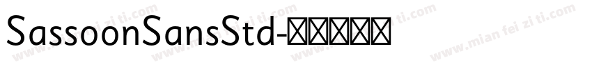 SassoonSansStd字体转换