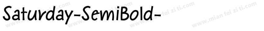 Saturday-SemiBold字体转换