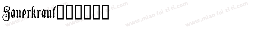 Sauerkraut字体转换
