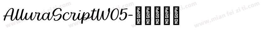 AlluraScriptW05字体转换
