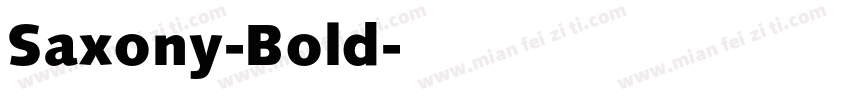 Saxony-Bold字体转换