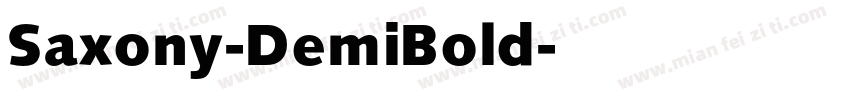 Saxony-DemiBold字体转换