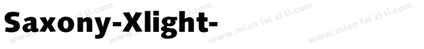 Saxony-Xlight字体转换