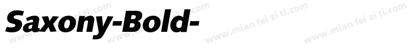 Saxony-Bold字体转换