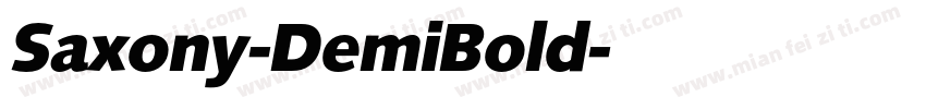 Saxony-DemiBold字体转换