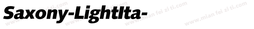 Saxony-LightIta字体转换