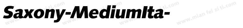 Saxony-MediumIta字体转换