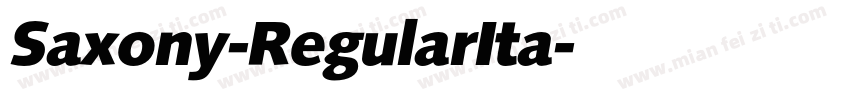 Saxony-RegularIta字体转换