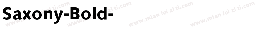 Saxony-Bold字体转换