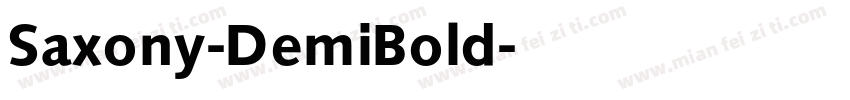 Saxony-DemiBold字体转换