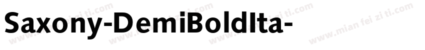 Saxony-DemiBoldIta字体转换
