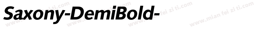 Saxony-DemiBold字体转换