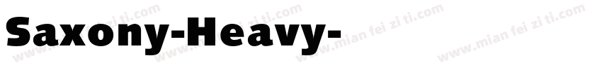 Saxony-Heavy字体转换