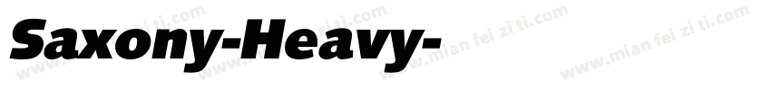 Saxony-Heavy字体转换