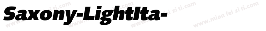 Saxony-LightIta字体转换