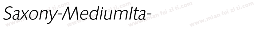 Saxony-MediumIta字体转换