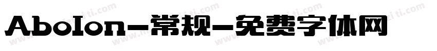 Abolon-常规字体转换