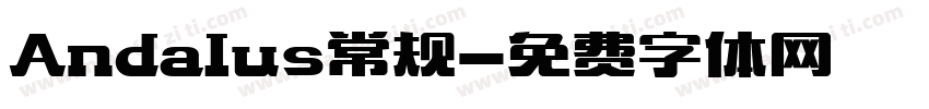 Andalus常规字体转换