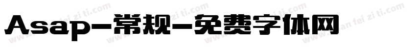 Asap-常规字体转换