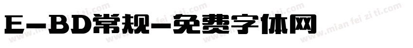 E-BD常规字体转换