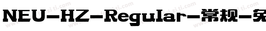 NEU-HZ-Regular-常规字体转换