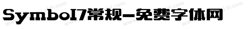 Symbol7常规字体转换