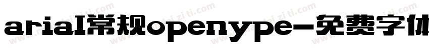 arial常规openype字体转换