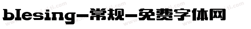 blesing-常规字体转换