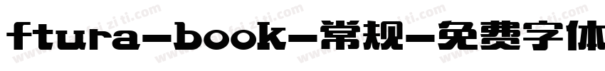 ftura-book-常规字体转换