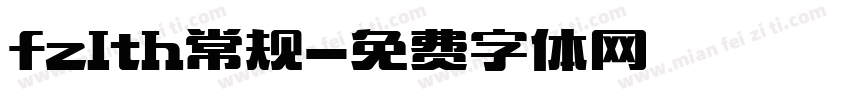 fzlth常规字体转换