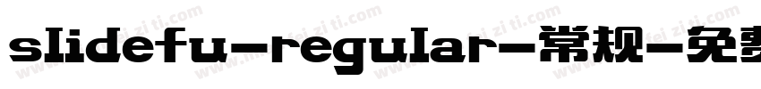 slidefu-regular-常规字体转换
