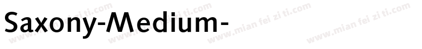 Saxony-Medium字体转换