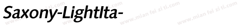 Saxony-LightIta字体转换