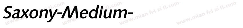 Saxony-Medium字体转换