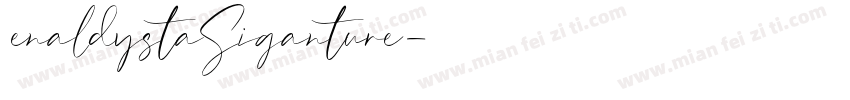 enaldystaSiganture字体转换