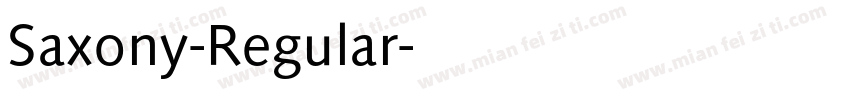 Saxony-Regular字体转换