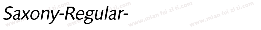 Saxony-Regular字体转换