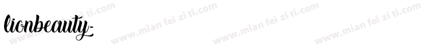 lionbeauty字体转换