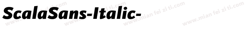 ScalaSans-Italic字体转换