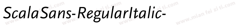 ScalaSans-RegularItalic字体转换