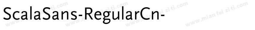 ScalaSans-RegularCn字体转换