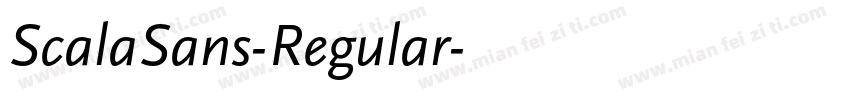 ScalaSans-Regular字体转换